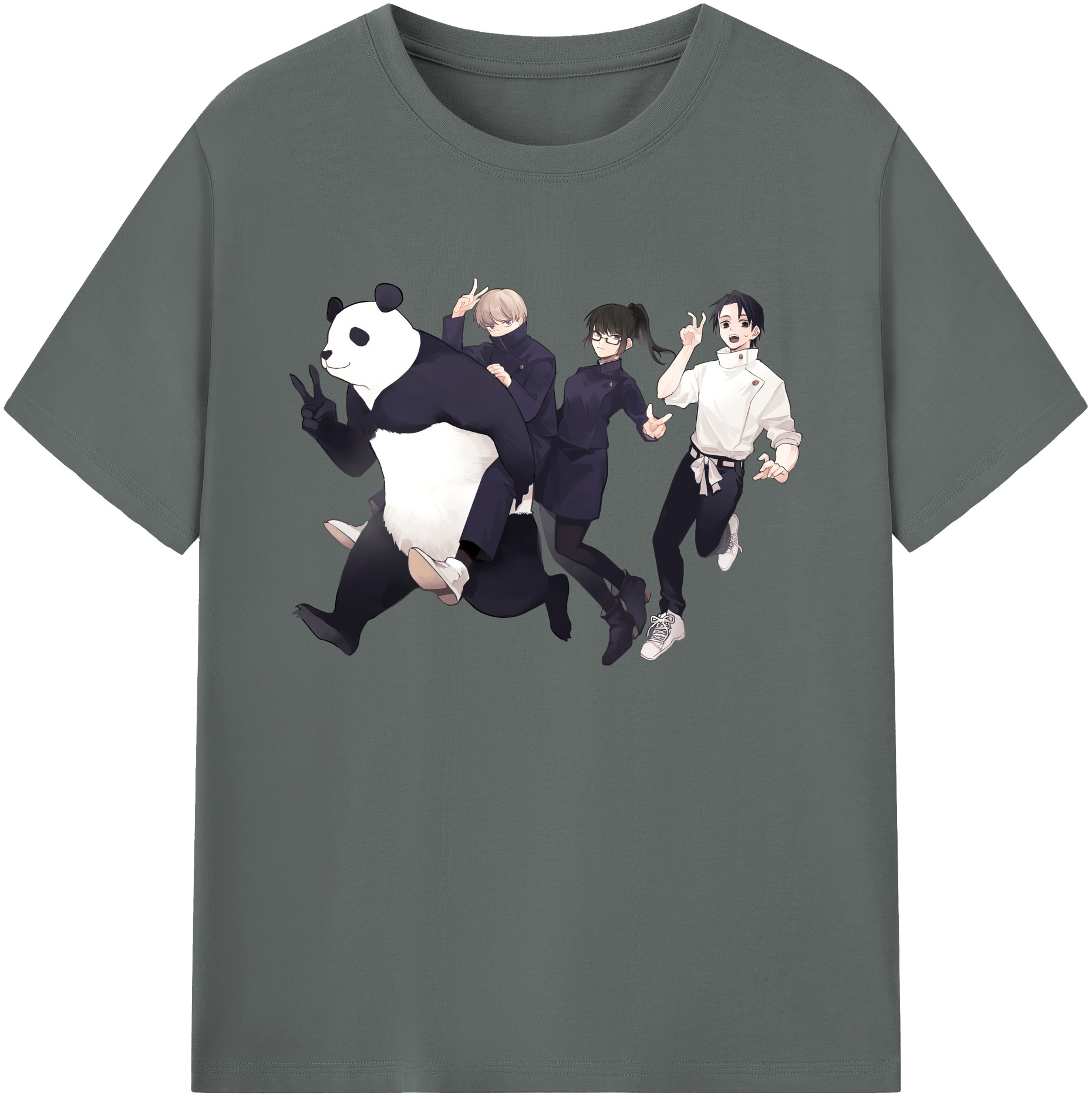 （画像用） 呪術廻戦 Jujutsu Kaisen 綿100％ メンズ半袖Tシャツ｜肌触りやわらか＆通気性